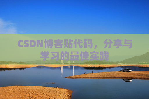 CSDN博客贴代码，分享与学习的最佳实践